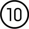 Picture of the number 10 which symbols Tasks in ILIAS 10