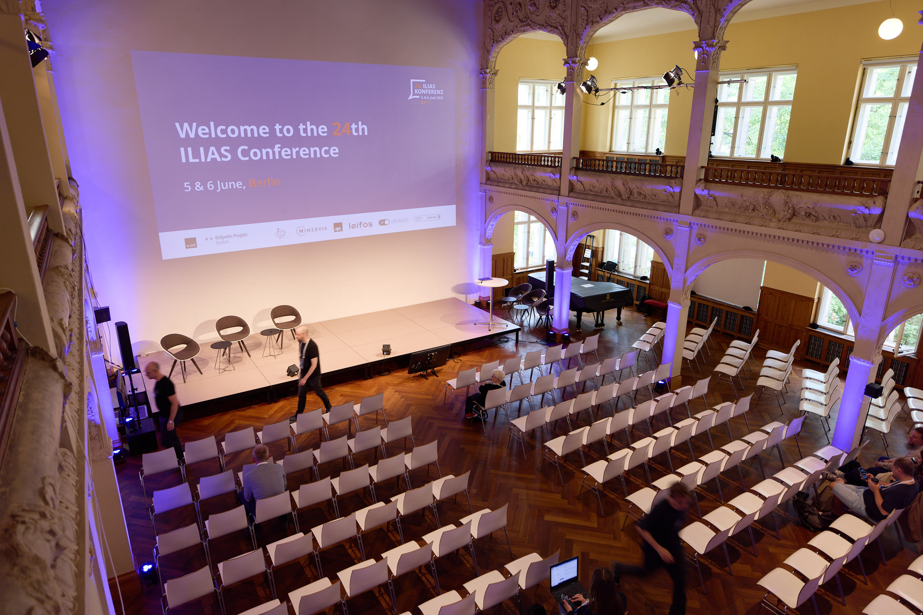Der "Säulensaal" in der Villa
