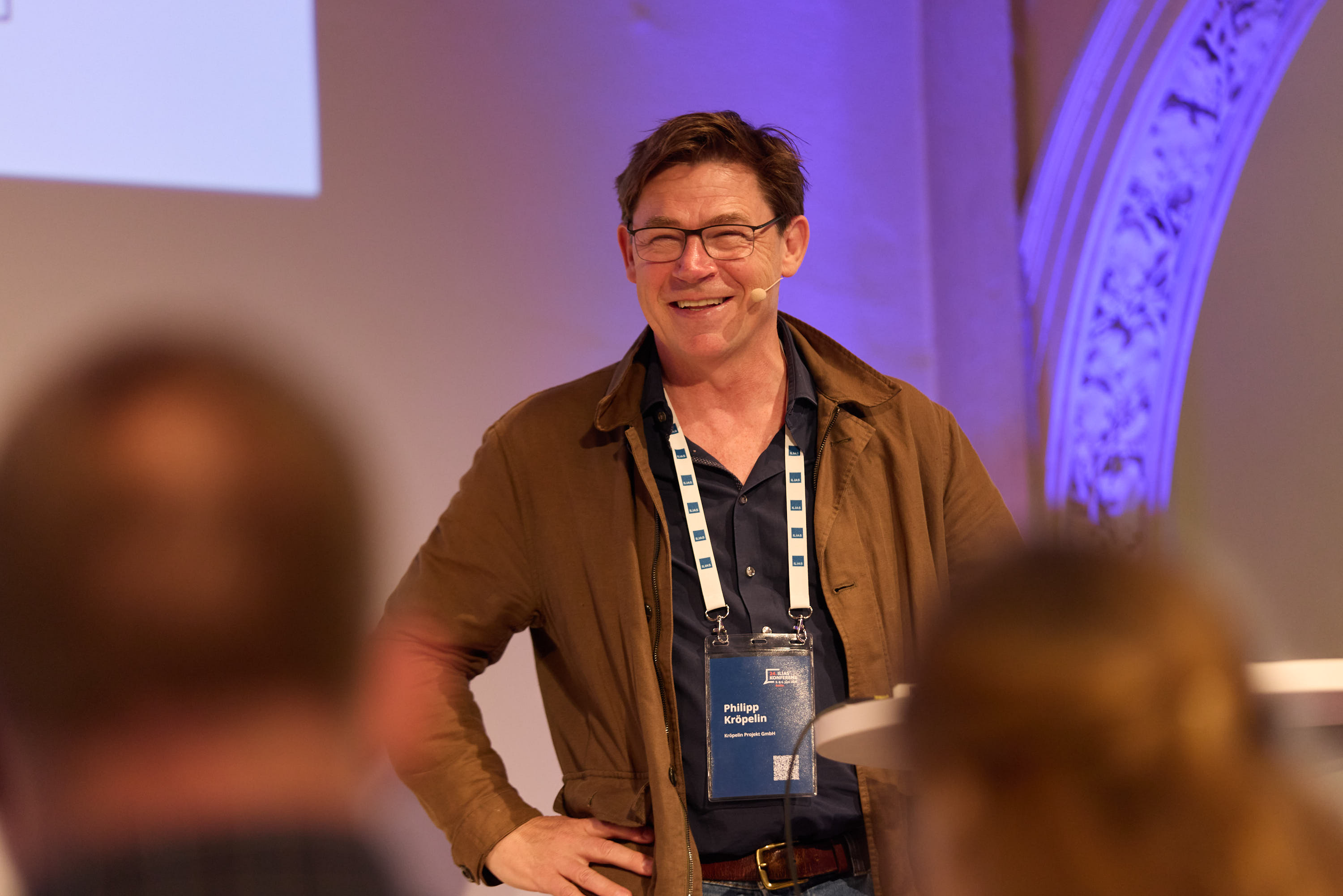 Gastgeber Philipp Kröpelin und Bettina Neuhaus bei ihren Begrüßungsworten