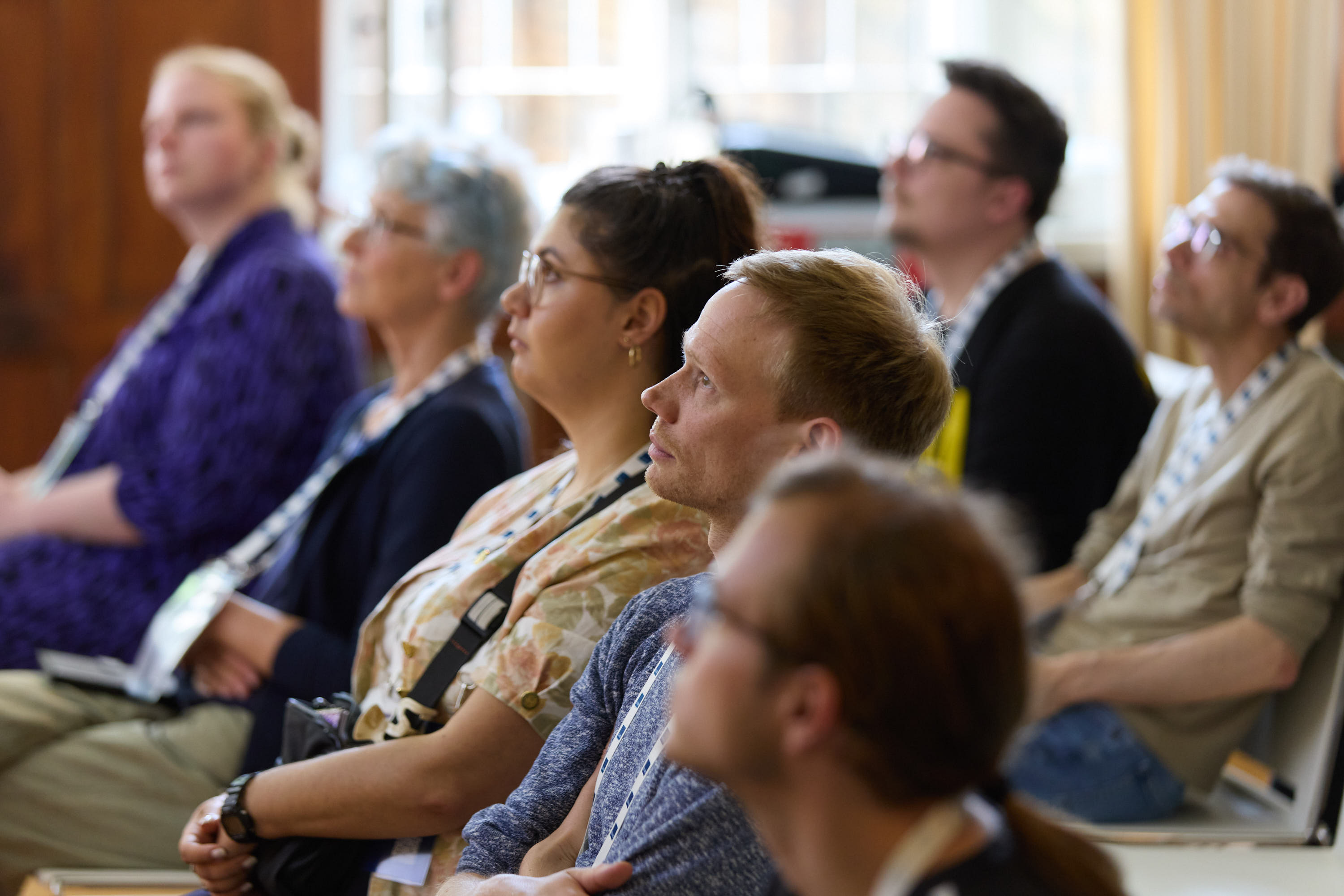 Foto vom gebannten Publikum