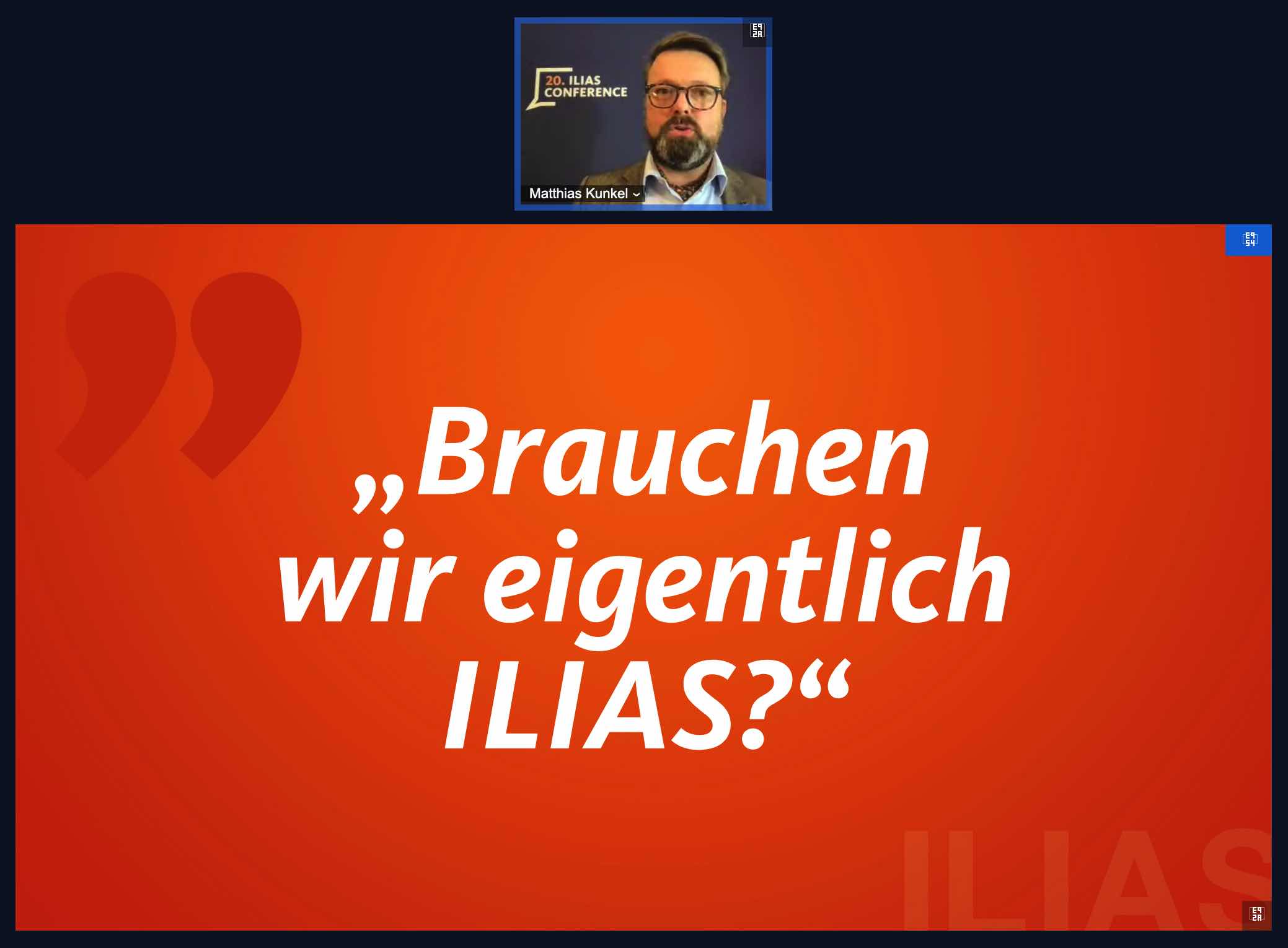 Matthias Kunkel auf der ILIAS-Konferenz: Mit ILIAS digitale Souveränität im E-Learning sichern