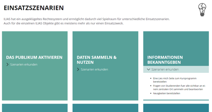 Einsatzszenarien in der Toolbox