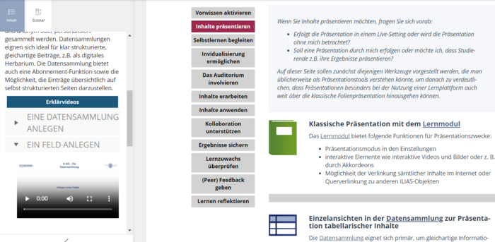 Informationen zum ILIAS-Objekt links im Slate