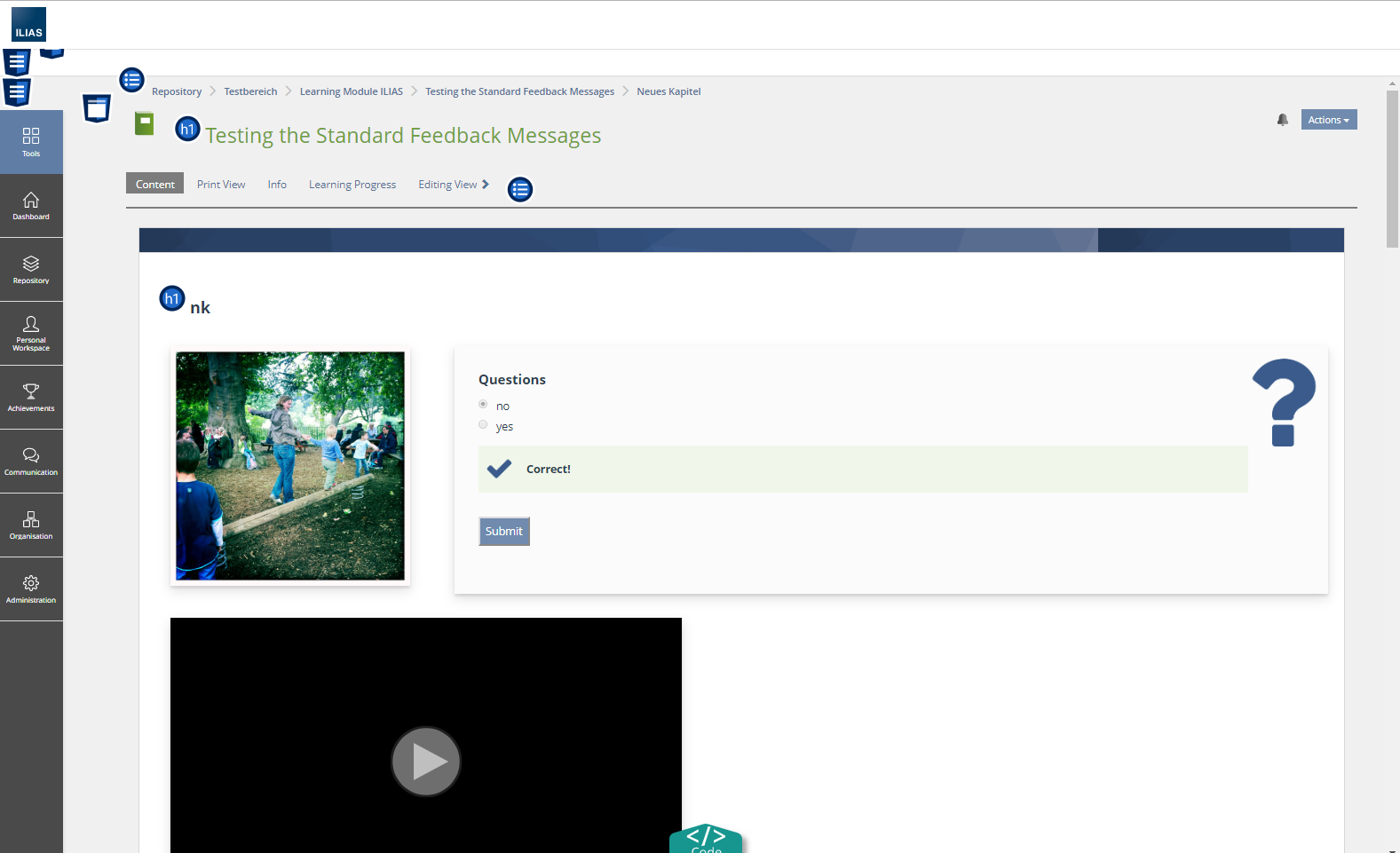 Screenshot unter Wave mit Strukturauszeichnungen 