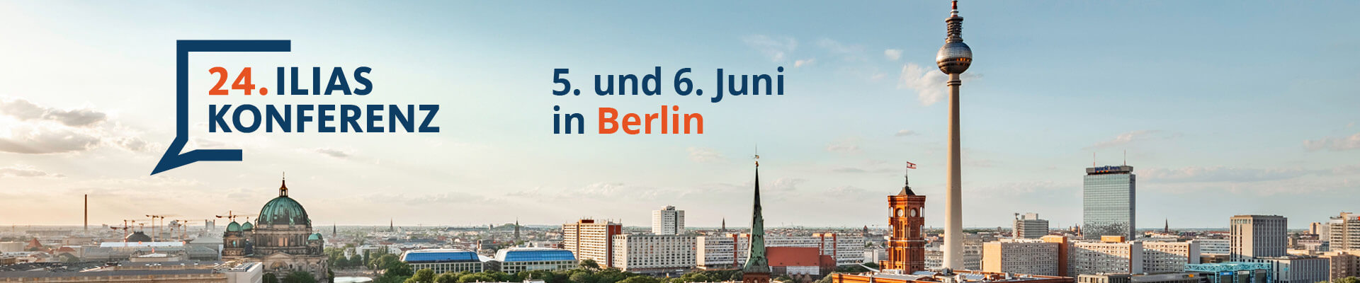 Silhouette Brandenburger Tor in Berlin, 24. ILIAS-Konferenz, 5. und 6. Juni 2025 in Berlin