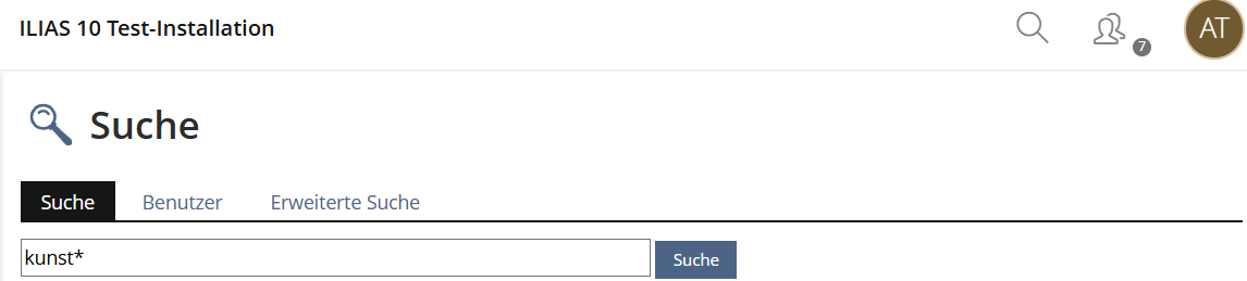 Search Results presentation