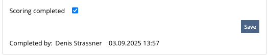 Mockup Scoring Completed by within one by one view