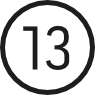 Picture of the number 13 which symbols Tasks in ILIAS 13